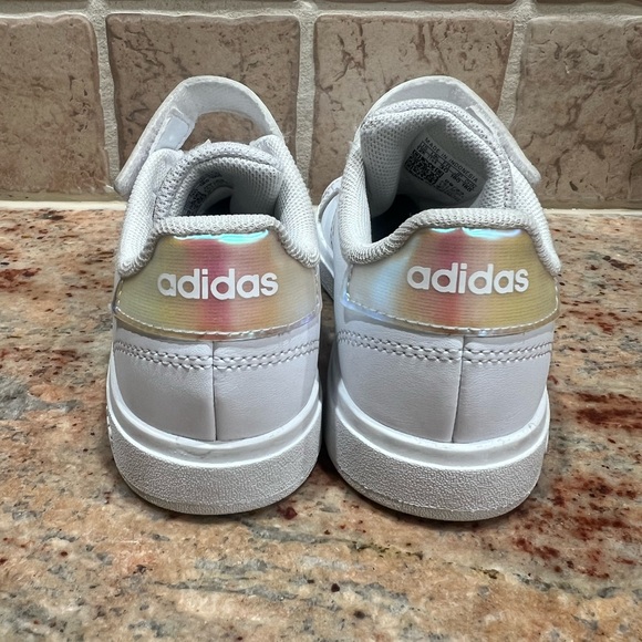 Adidas Kids Grand Court 2.0 White Sneakers - Picture 2 of 7